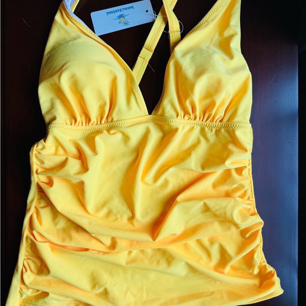 Yellow Women's Bikini Top